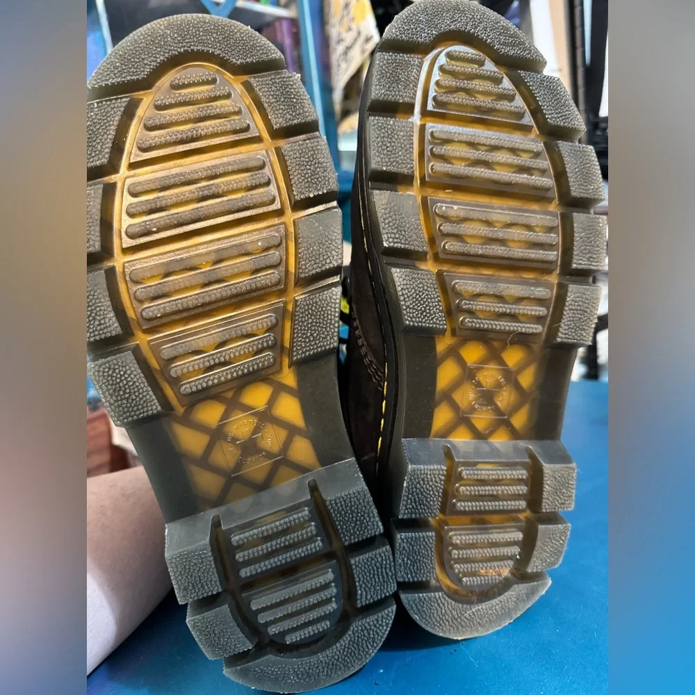 Dr. Martens Black Leather Combat Boots - Picture 5 of 7